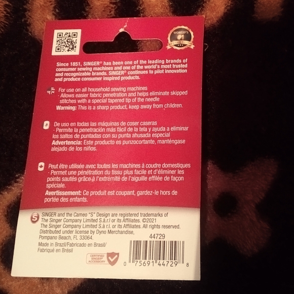 Singer Sewing Machine Needles - Picture 3 of 3